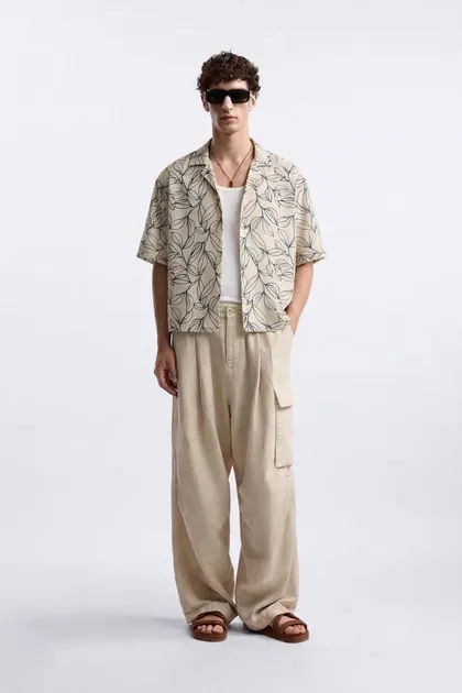 Camisa con estampado botánico — ver en Instagram