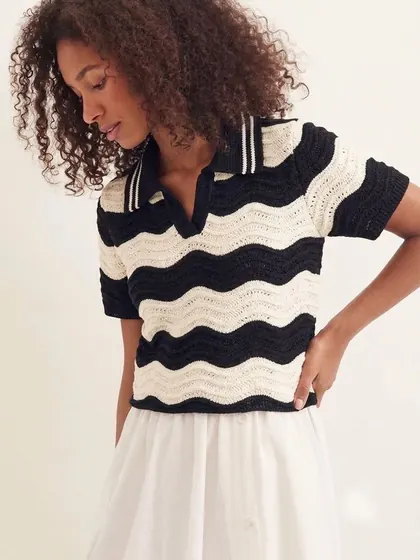 Polo tejido en ondas — ver en Instagram